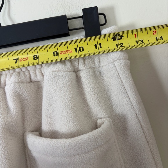 Women winter cozy fleece cuffed sweatpants adjustable waist M - Picture 6 of 7